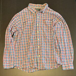 Ralph Lauren Polo Country Classic Fit Indigo Plaid Camp Shirt Men’s Size XL